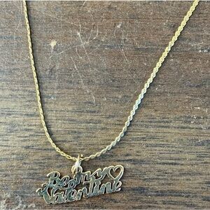 14kt Gold 'Be My Valentine' Necklace
